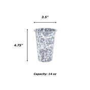 Crow Canyon Home splatter enamelware tumbler