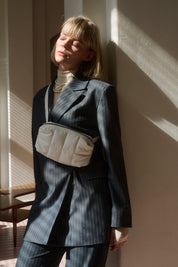 Cilou Puffy Belt Bag | White or Red Wood