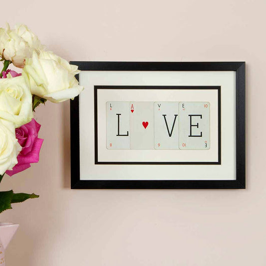 Love (with Heart) Framed Picture