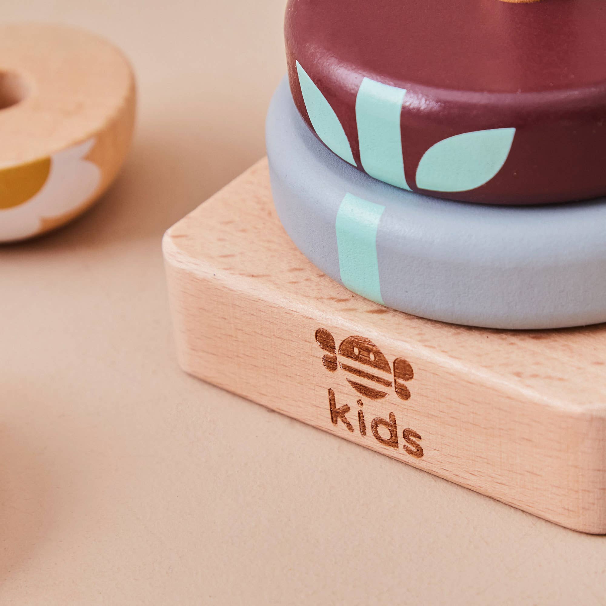 Wooden Bee Stacking Toy