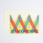 Its My Birthday Party Hat Card