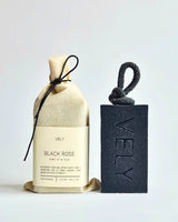 Natural Handmade Soap On A Rope “Black Rose"