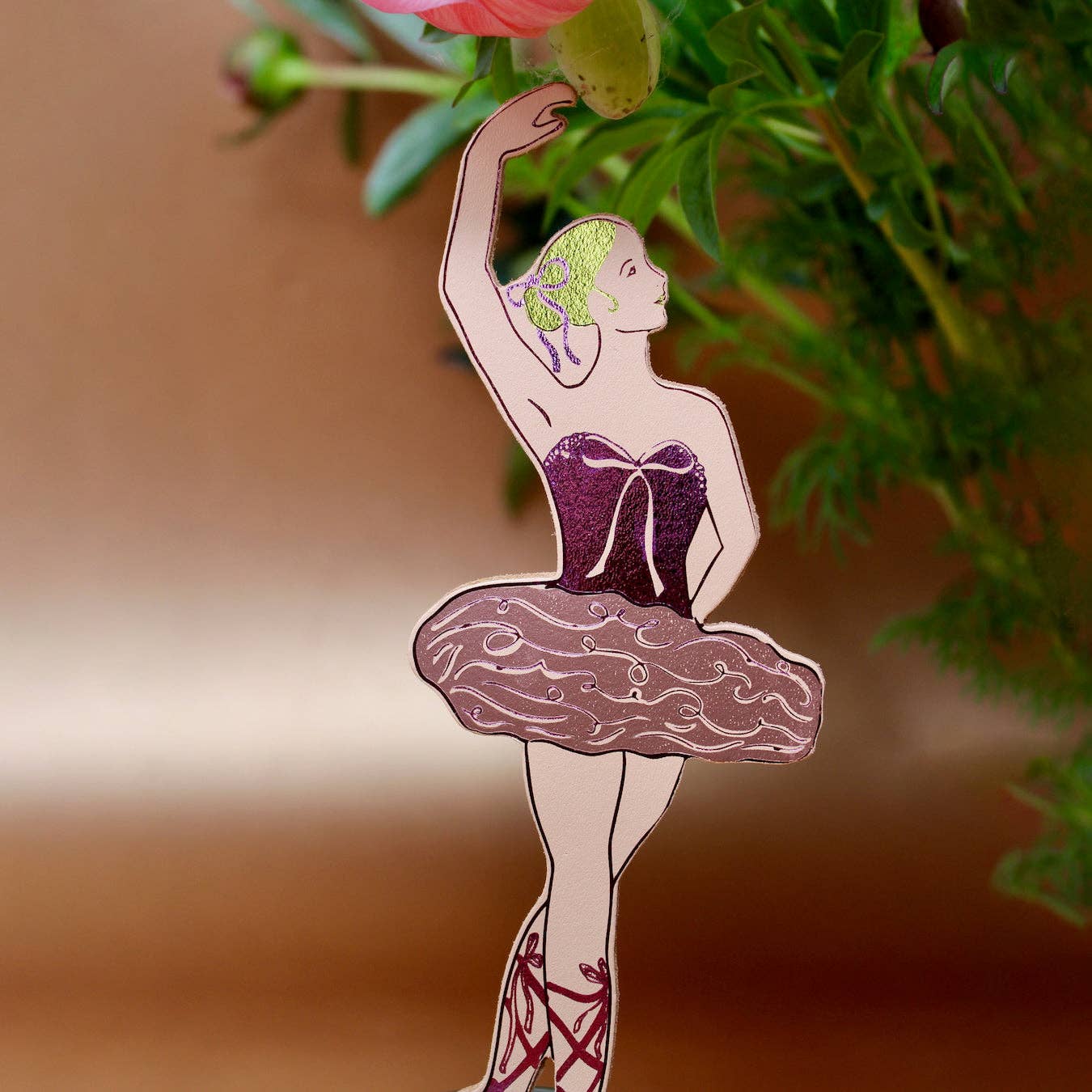 Ballerina Bookmark | Leather