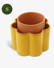 Self-Watering Pot | Paulita | Small Mustard Yellow