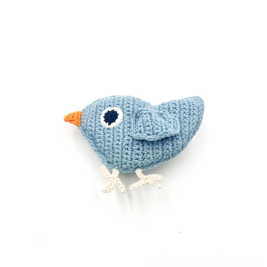 Little bird Rattle | Duck Egg Blue