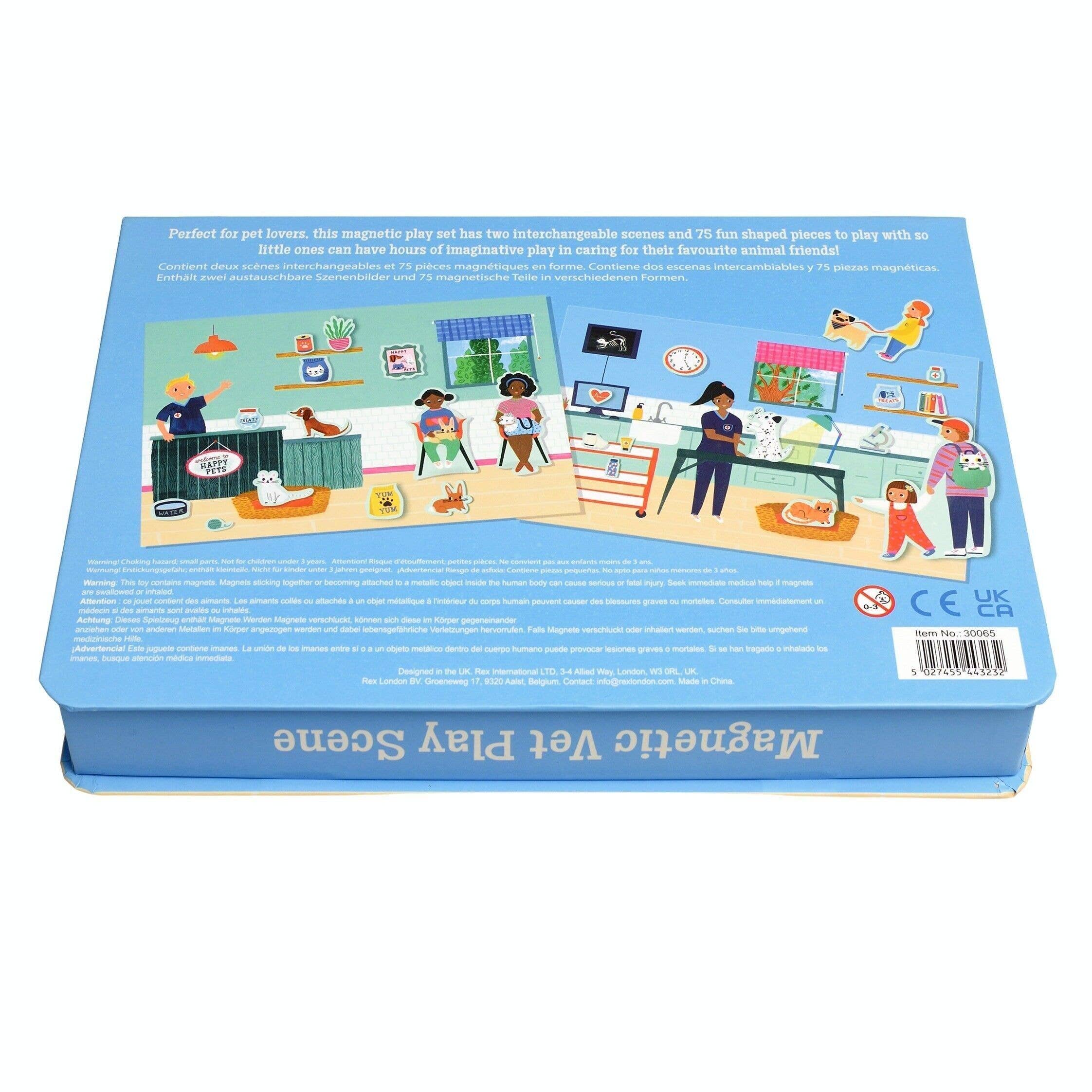 Magnetic Vet Play Scene Set (75 Pieces)