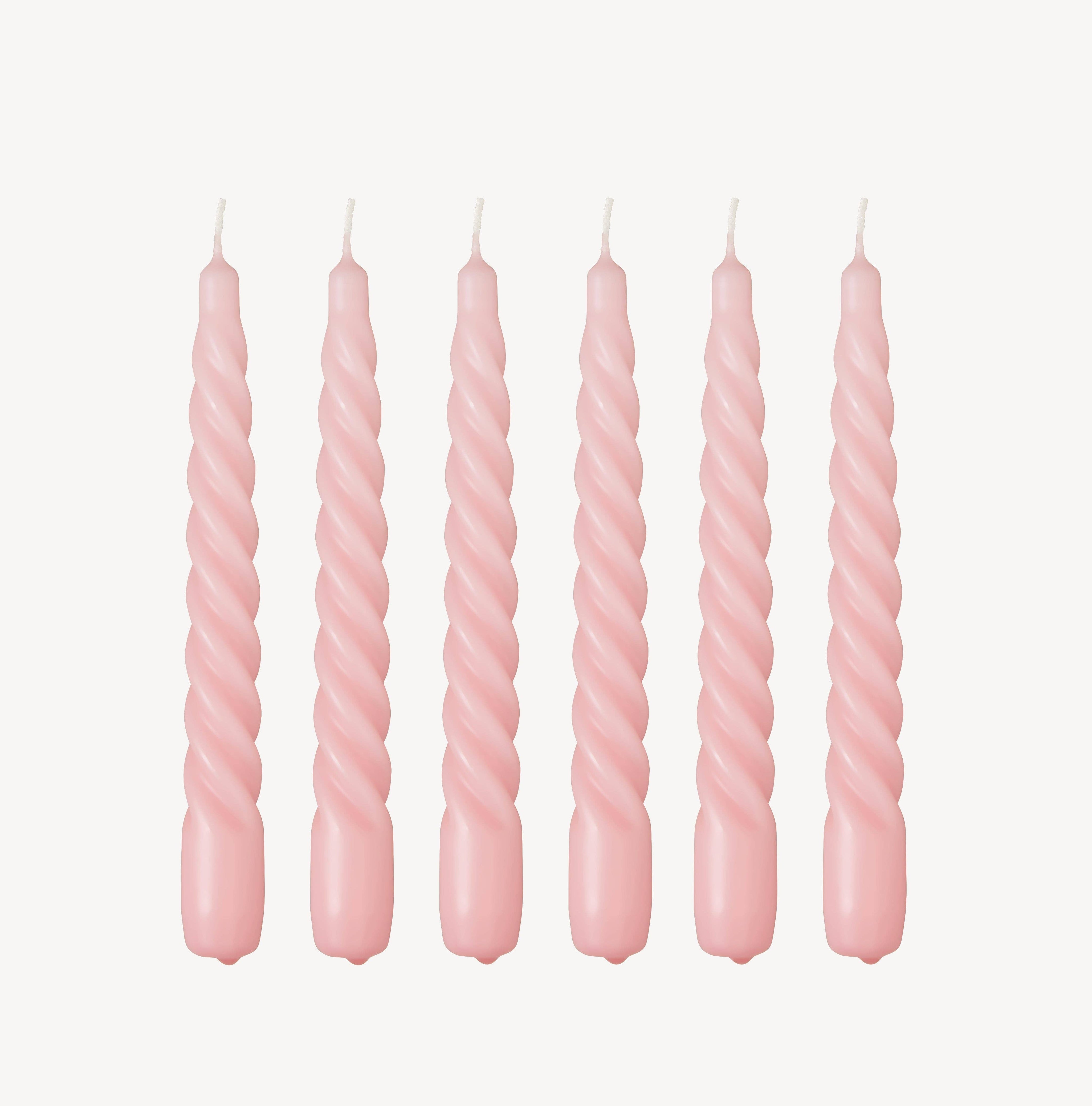 1 Twist Candle - Baby Pink