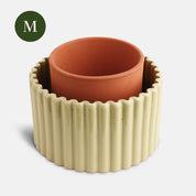 Self-watering Pot | Paula | Medium Sage Green