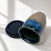 Reusable Ceramic Coffee Cup 8oz in Belize Navy
