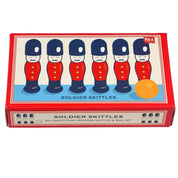Wooden Skittles Set | Soldier Design, 6 Skittles & Ball