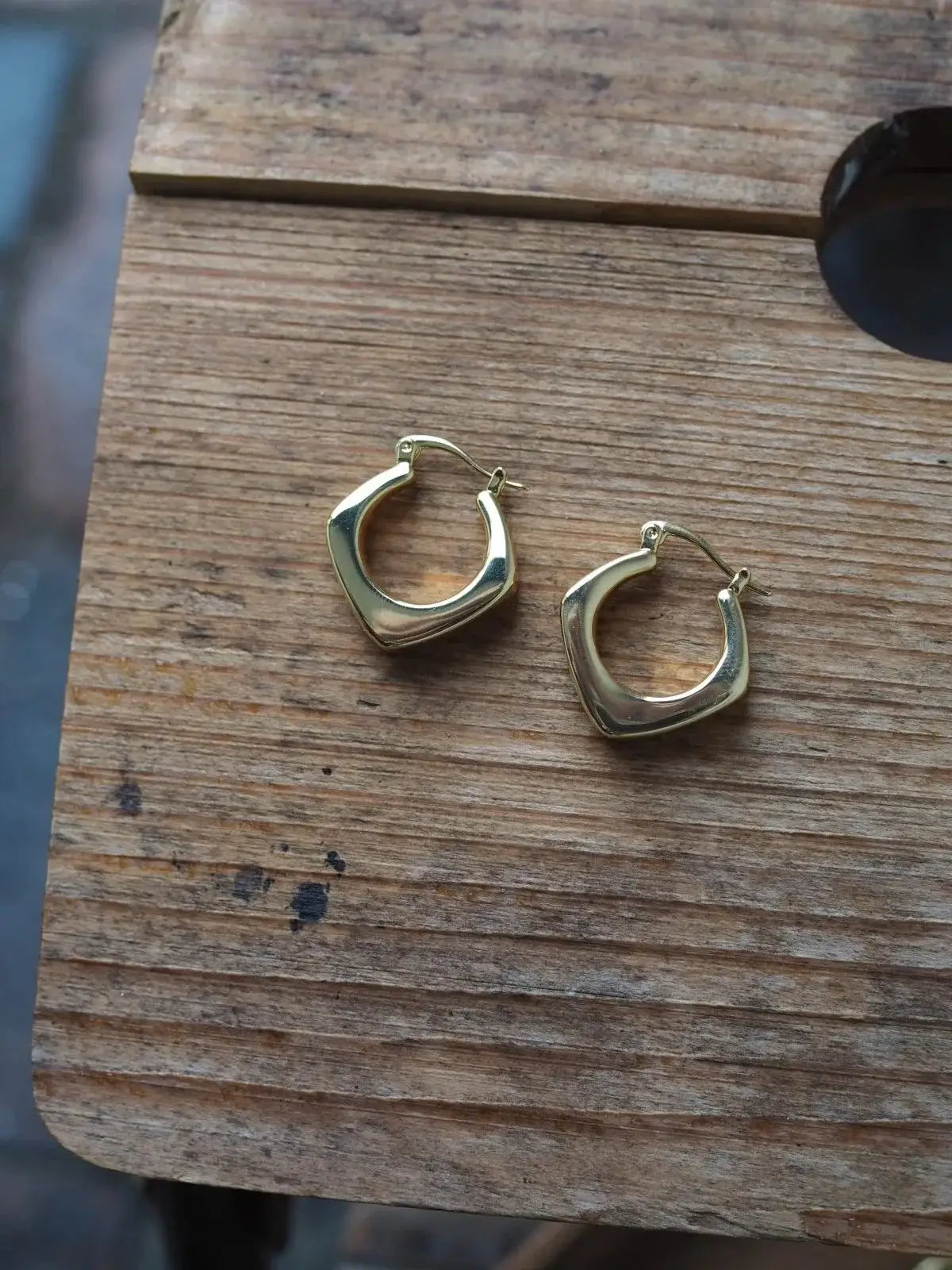 Roake Studio | Harri Chunky Gold Hoop Earrings