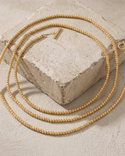 Dansk Copenhagen Audora long sanded necklace, further view