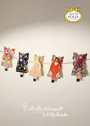 Butterfly Woman Sitting Greeting Card - Stardust