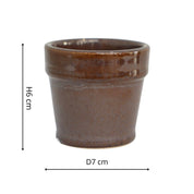 Ivyline Dulci Plant Pot | Heather Purple Ceramic Planter, H6cm D7cm
