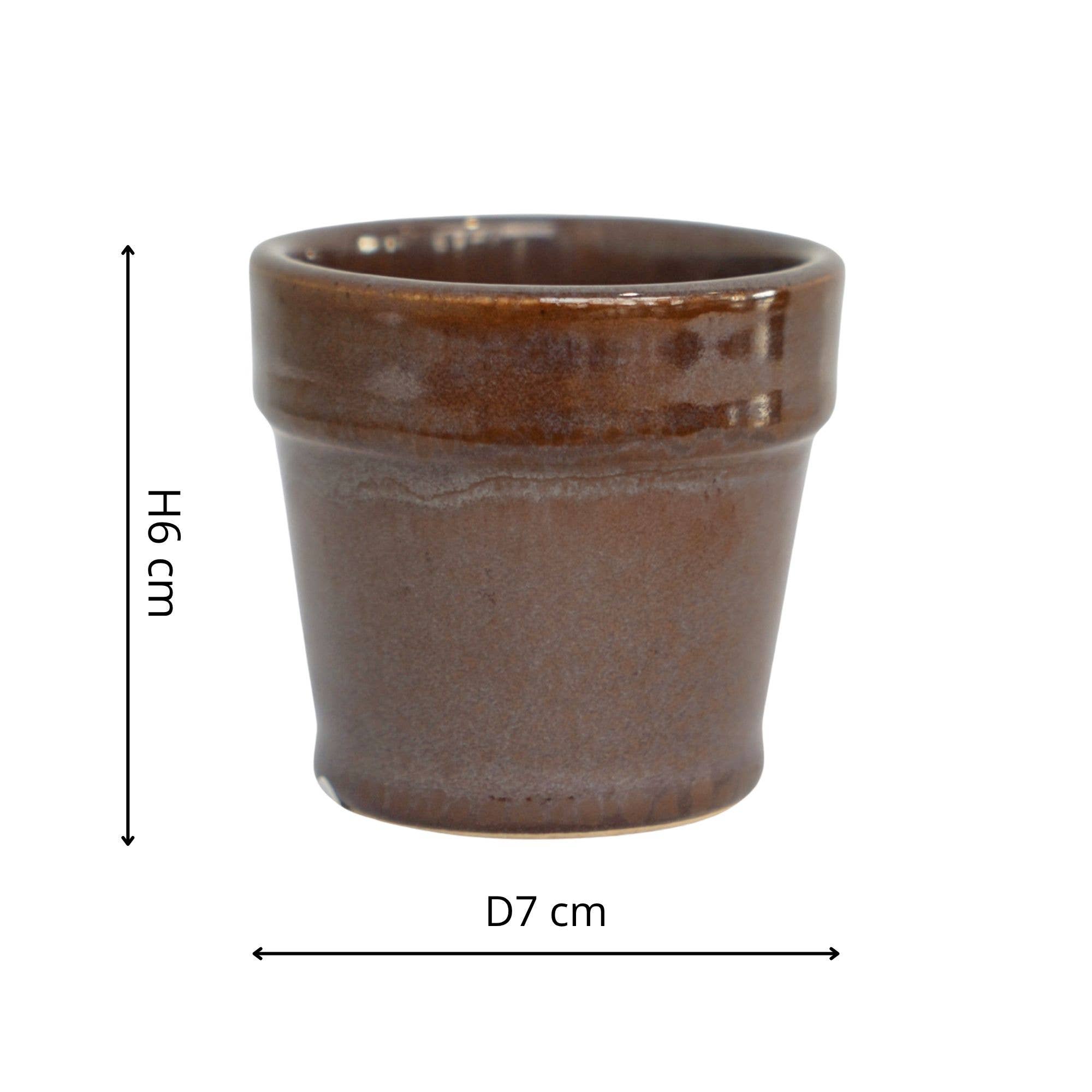 Ivyline Dulci Plant Pot | Heather Purple Ceramic Planter, H6cm D7cm