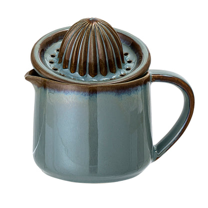 Pixie Lemon Juicer Jug in Green Stoneware