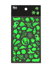 3D Glow In The Dark Stickers | Space