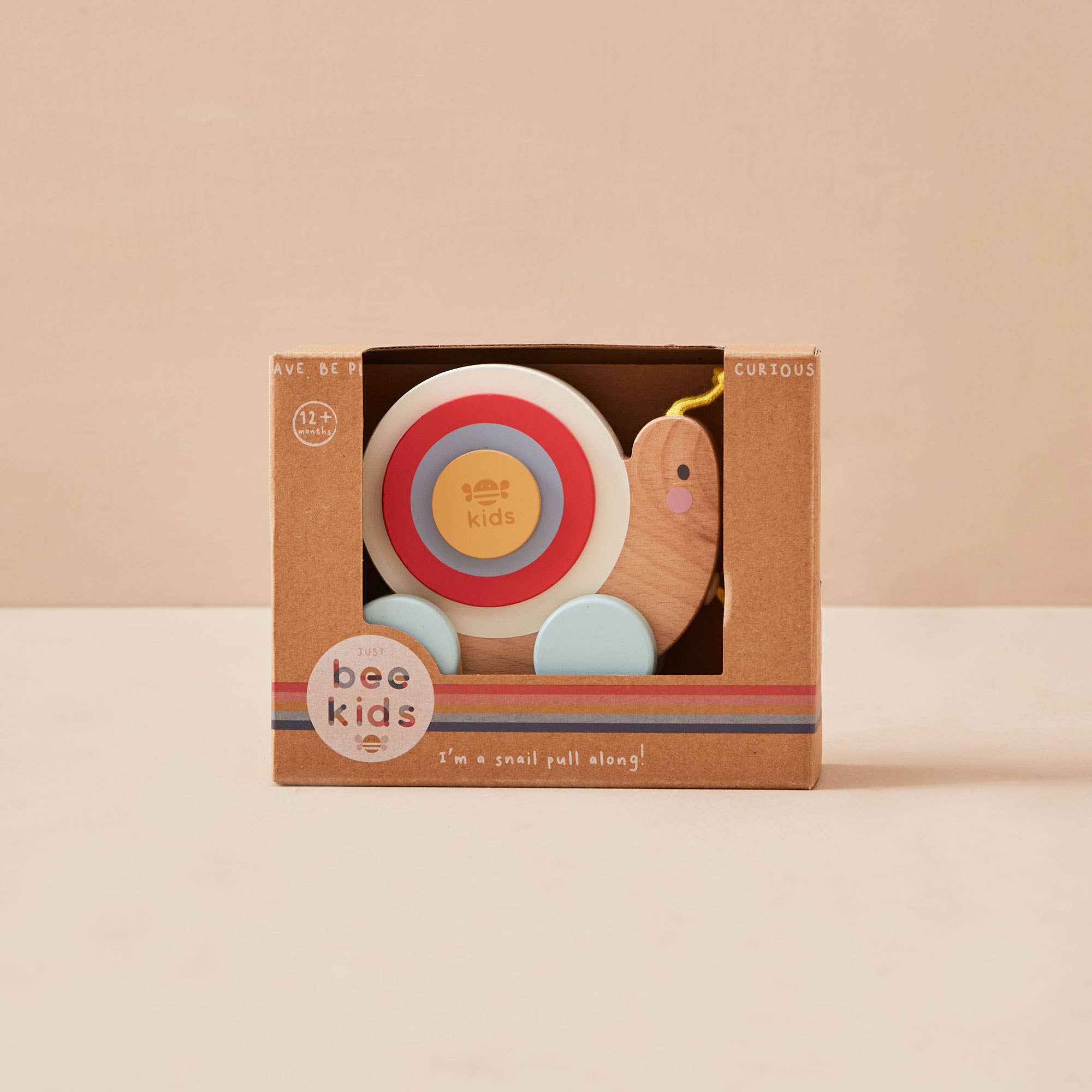 Wooden Pull Along Snail Toy