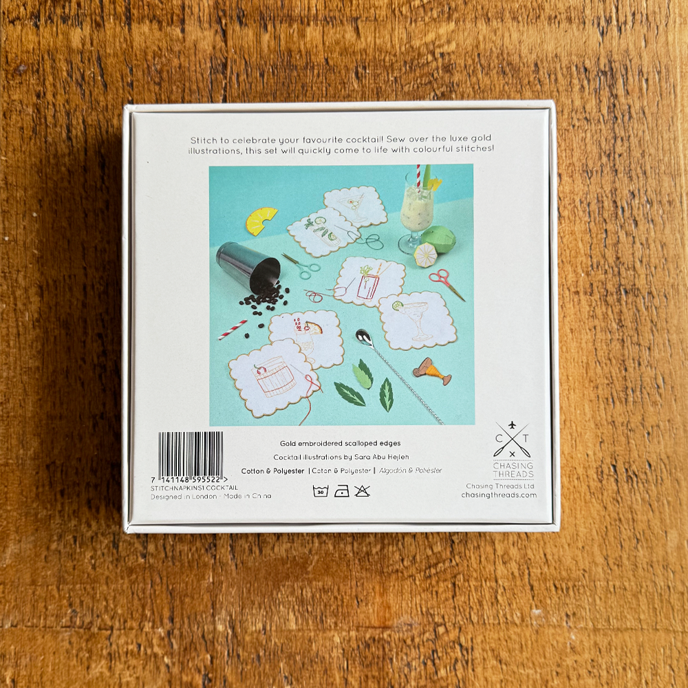 Stitch Your Cocktail Napkins | Embroidery Kit
