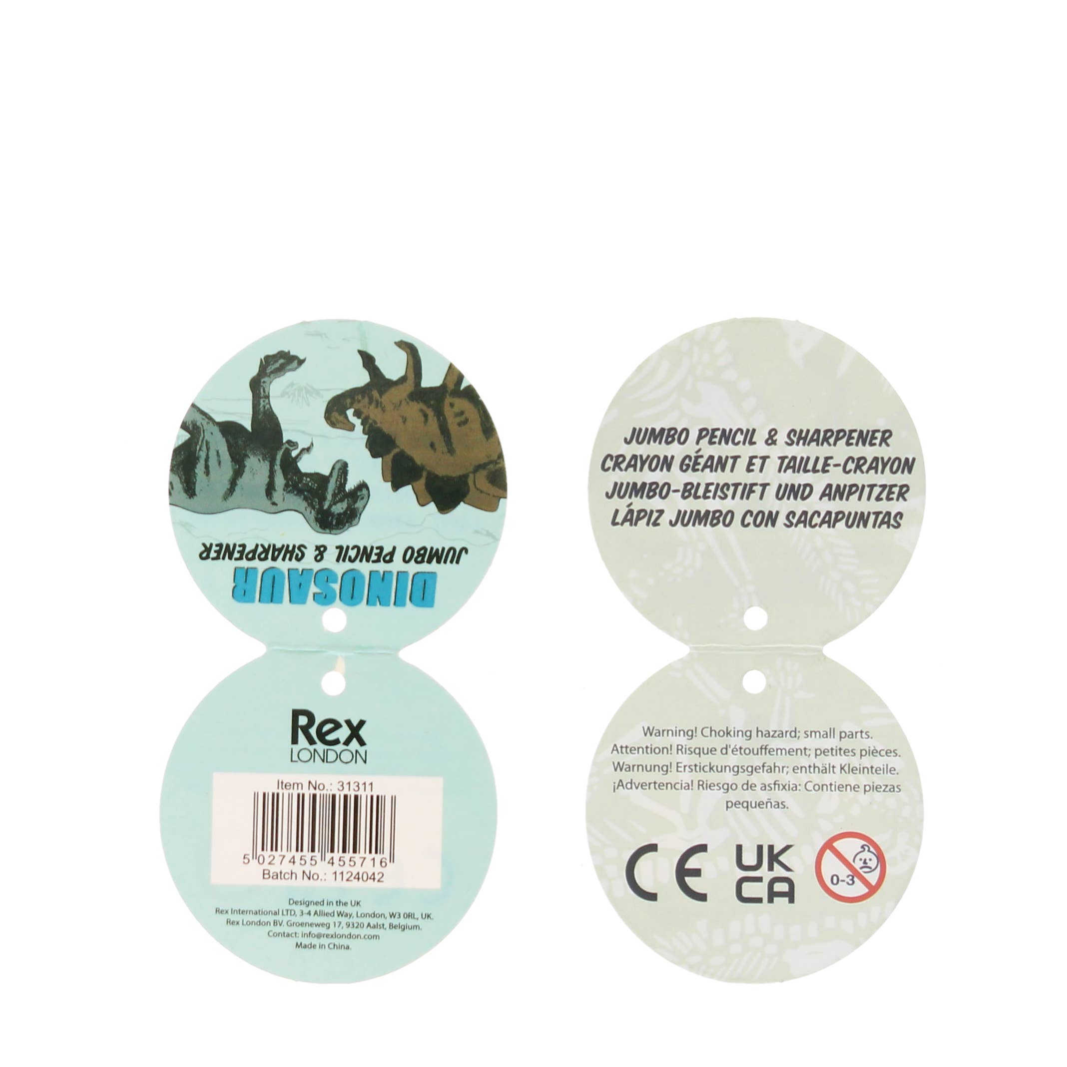 Jumbo pencil with sharpener - Prehistoric Land