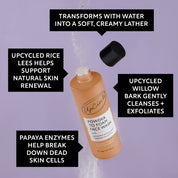 UpCircle Powder to Foam Face Wash | Willow Bark + Papaya Enzymes, 55g