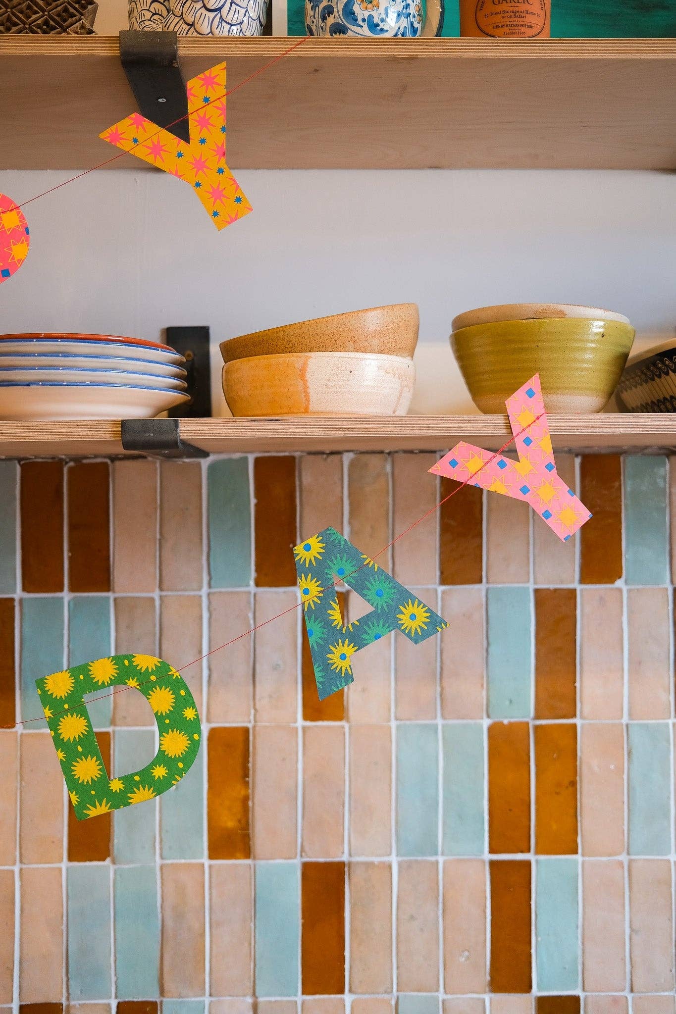 Happy Birthday Sewn Garland