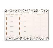 Weekly Meal Planner Pad Mini Dalmatian Spot