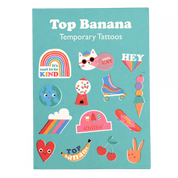 Top Banana Temporary Tattoos