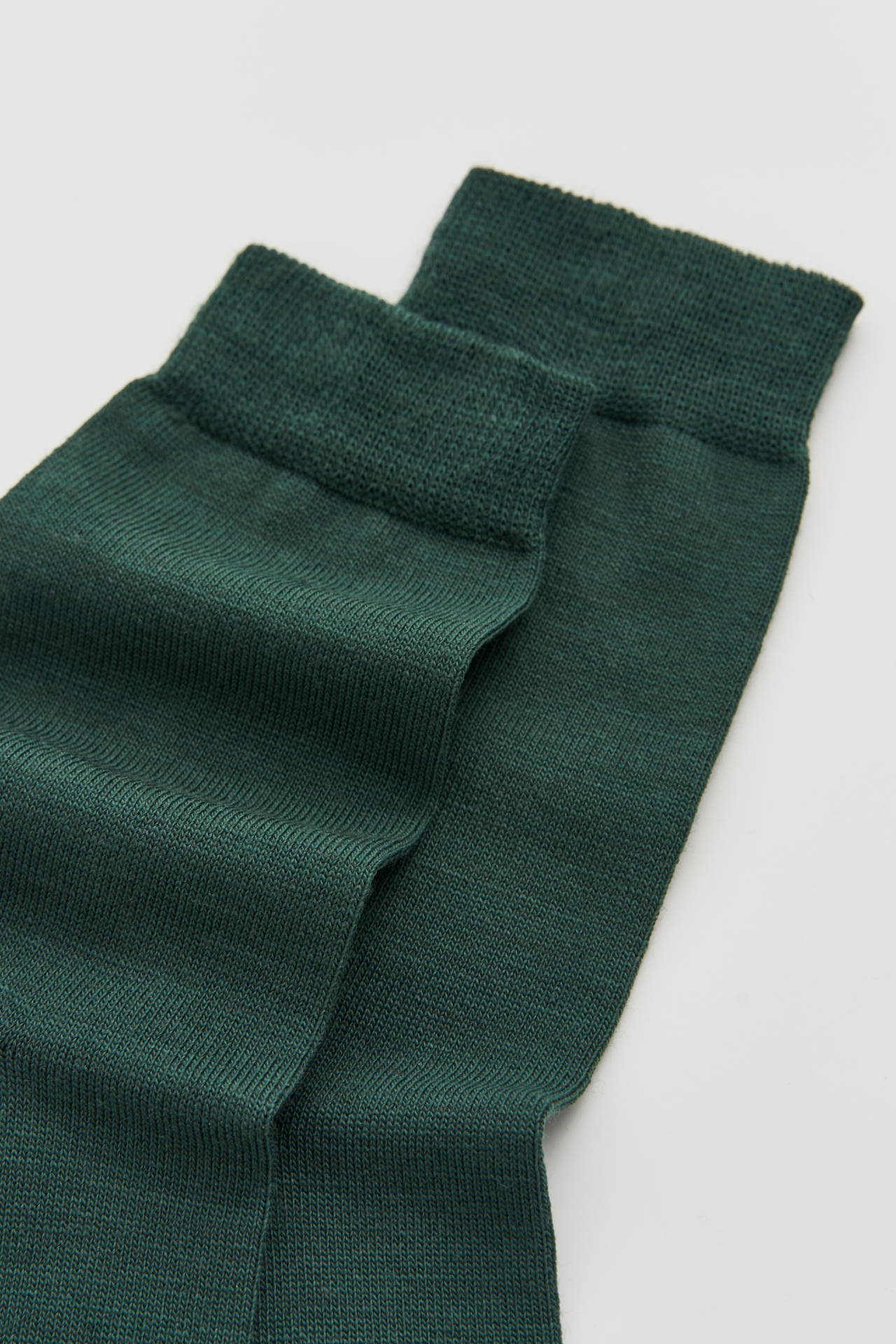 Deep Forest Green Merino Socks