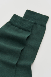 Deep Forest Green Merino Socks