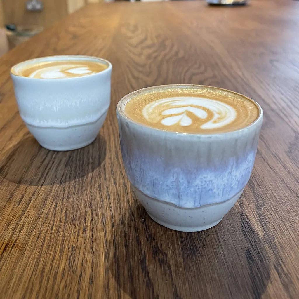 Ceramic Flat White Cup 6oz in Deia
