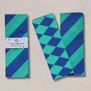 Luxury Patterned Tissue Paper Gift Wrap | Cobalt Blue/Jade