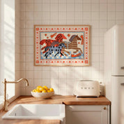 Pink Horse Running | Art Print