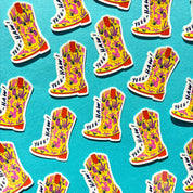 Yee-Haw Cowboy Boot Vinyl Sticker