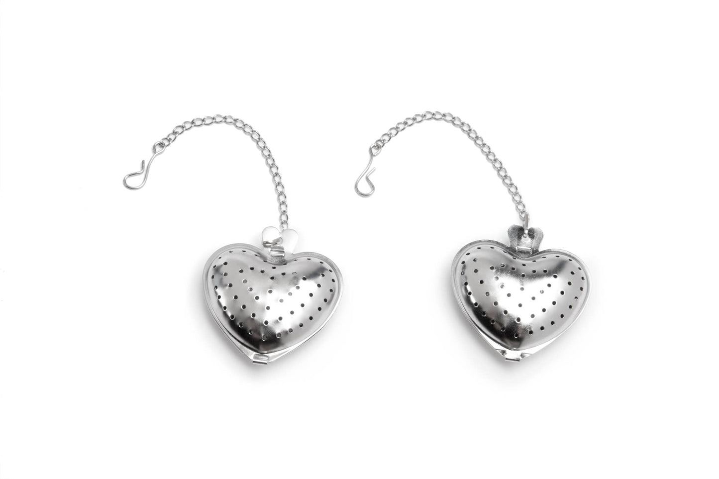 Fox Run Stainless Steel Heart Tea Infuser | Set of 2, 6.25"