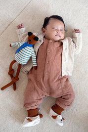 Cotton Knit Baby Slipper Socks: Dog