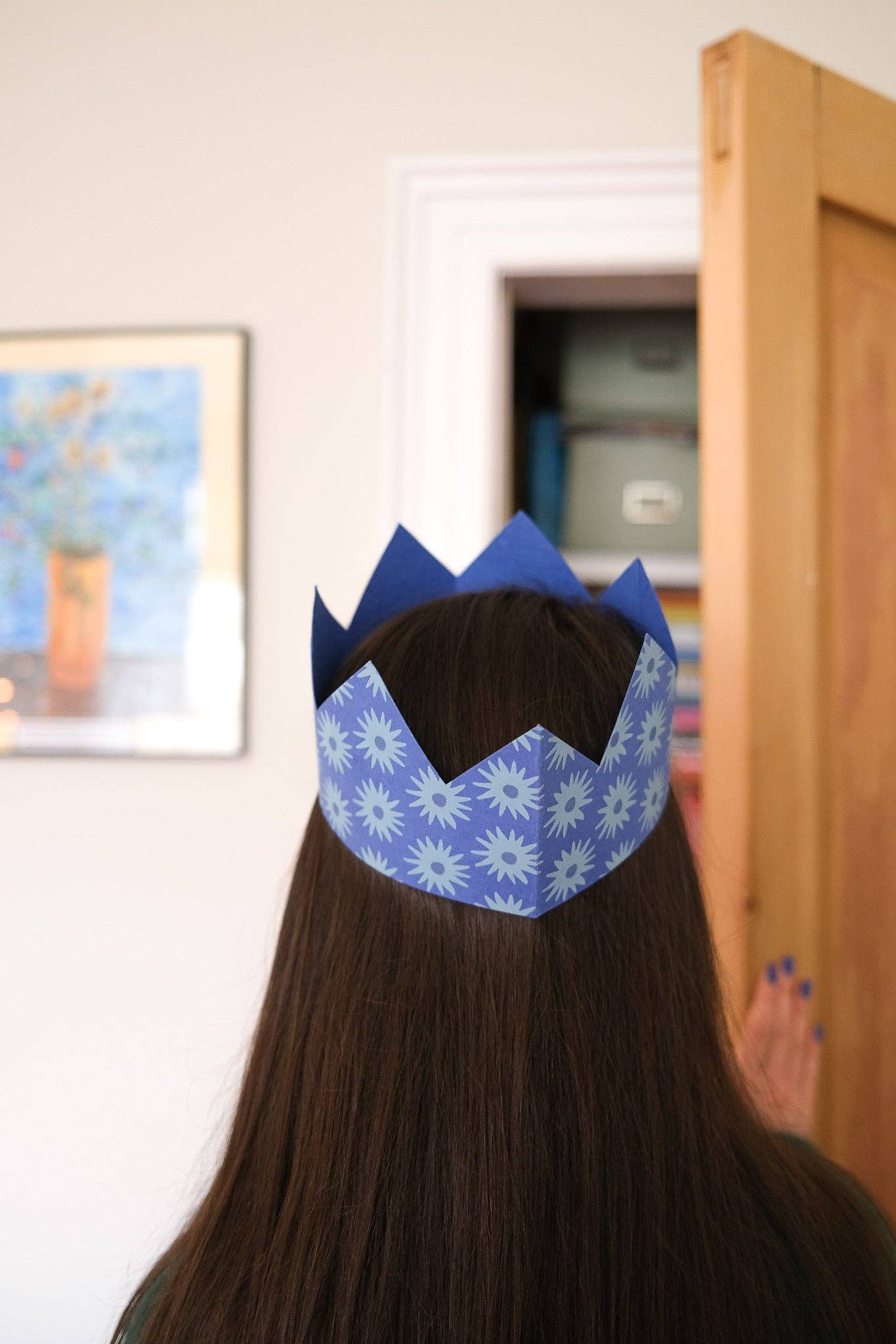 Blue Paper Crowns