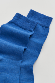 Strong Blue Merino Socks