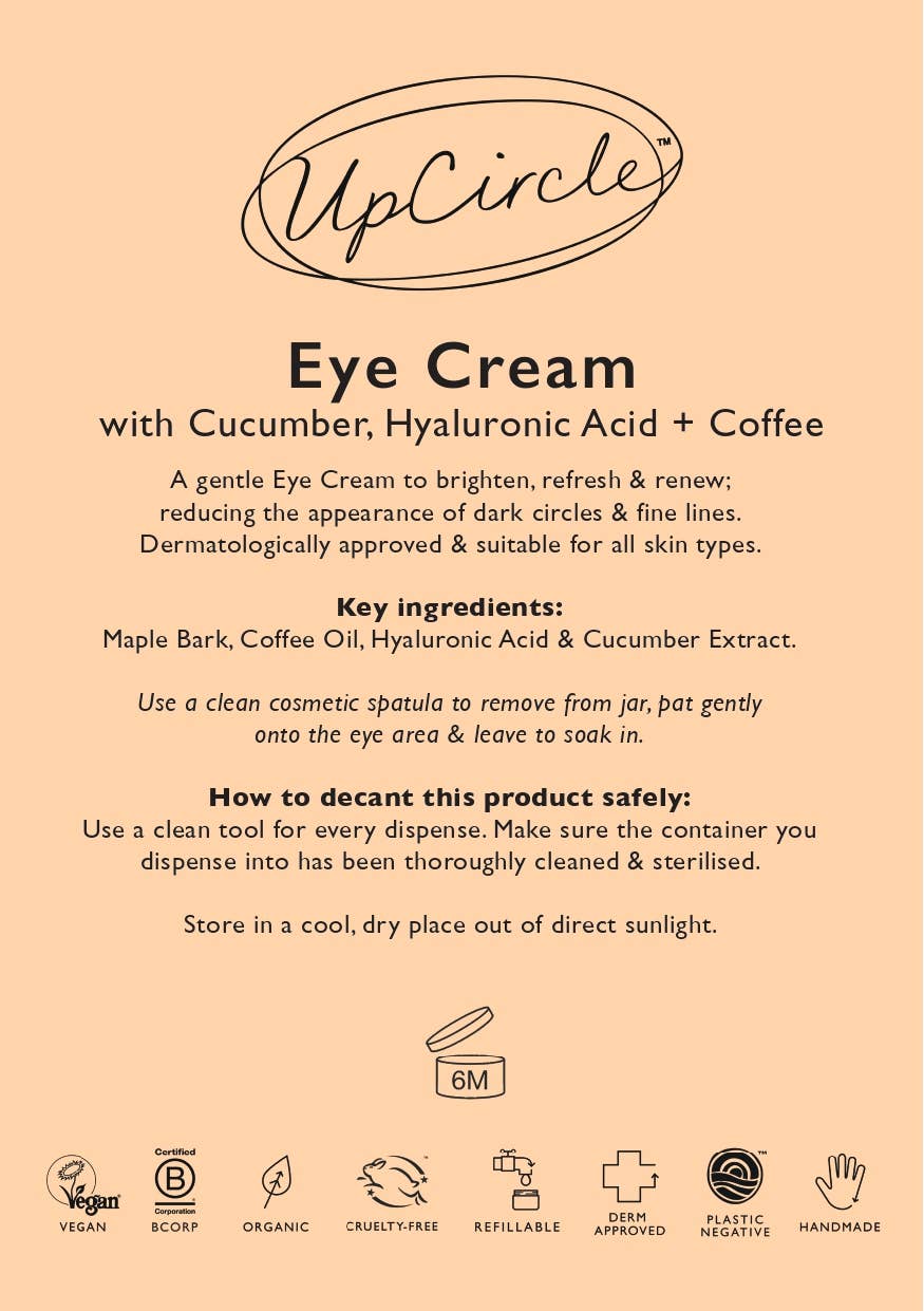 Hydrating Eye Cream with Hyaluronic Acid & Coffee Oil