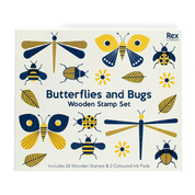 Wooden stamp set | Butterflies and Bugs