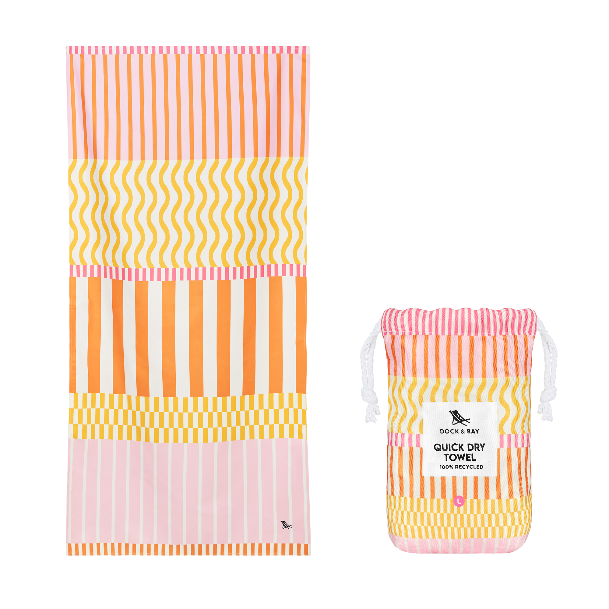 Dock & Bay Quick Dry Towels | Lemonade Waves