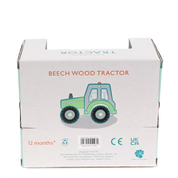 Wooden Push Along Toy | Green Tractor