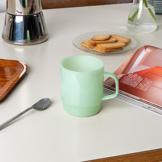 Stacking Glass Coffee Cup | Mint Green