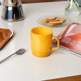 Stacking Glass Coffee Cup | Light Topaz