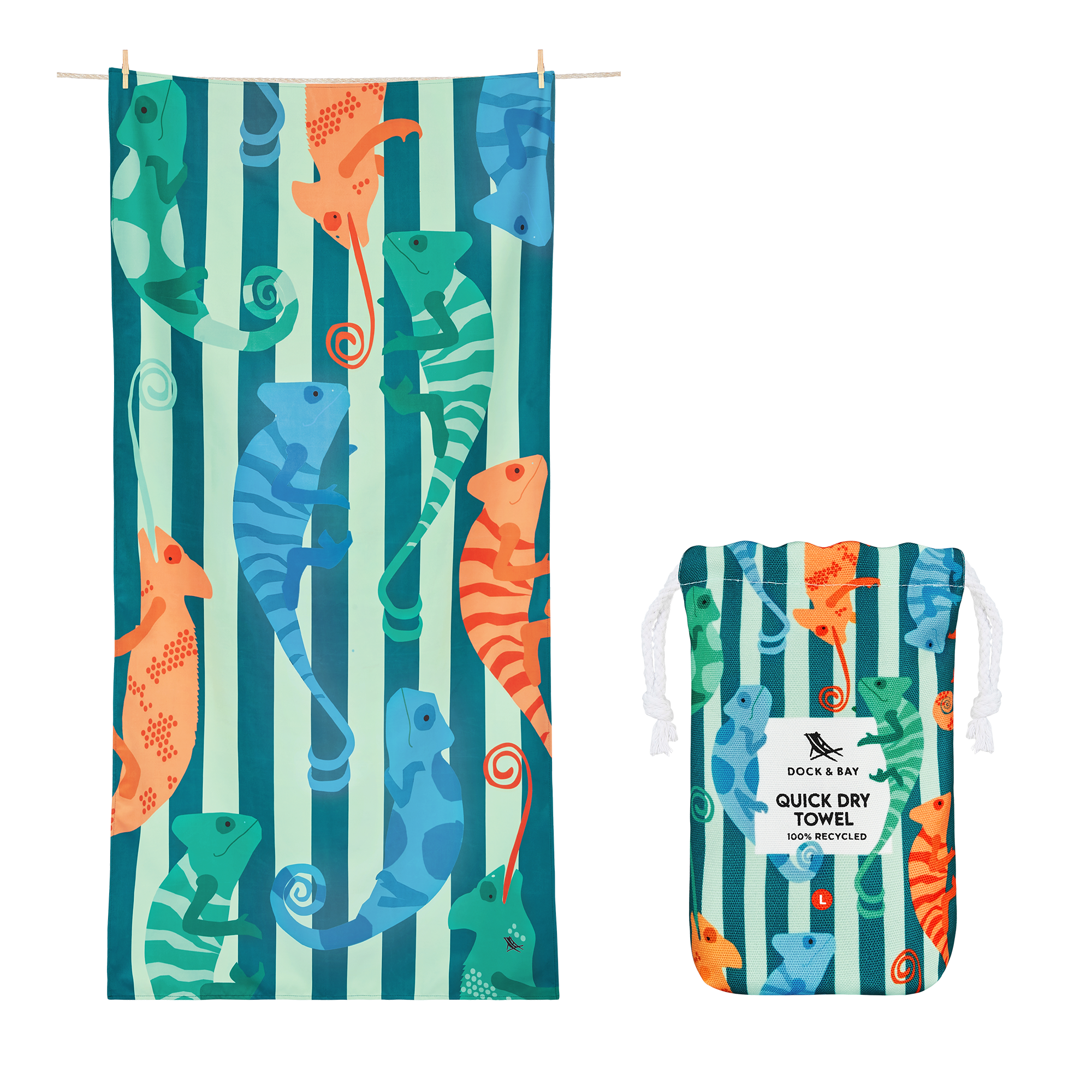 Kids Beach Towel | Karma Chameleon M
