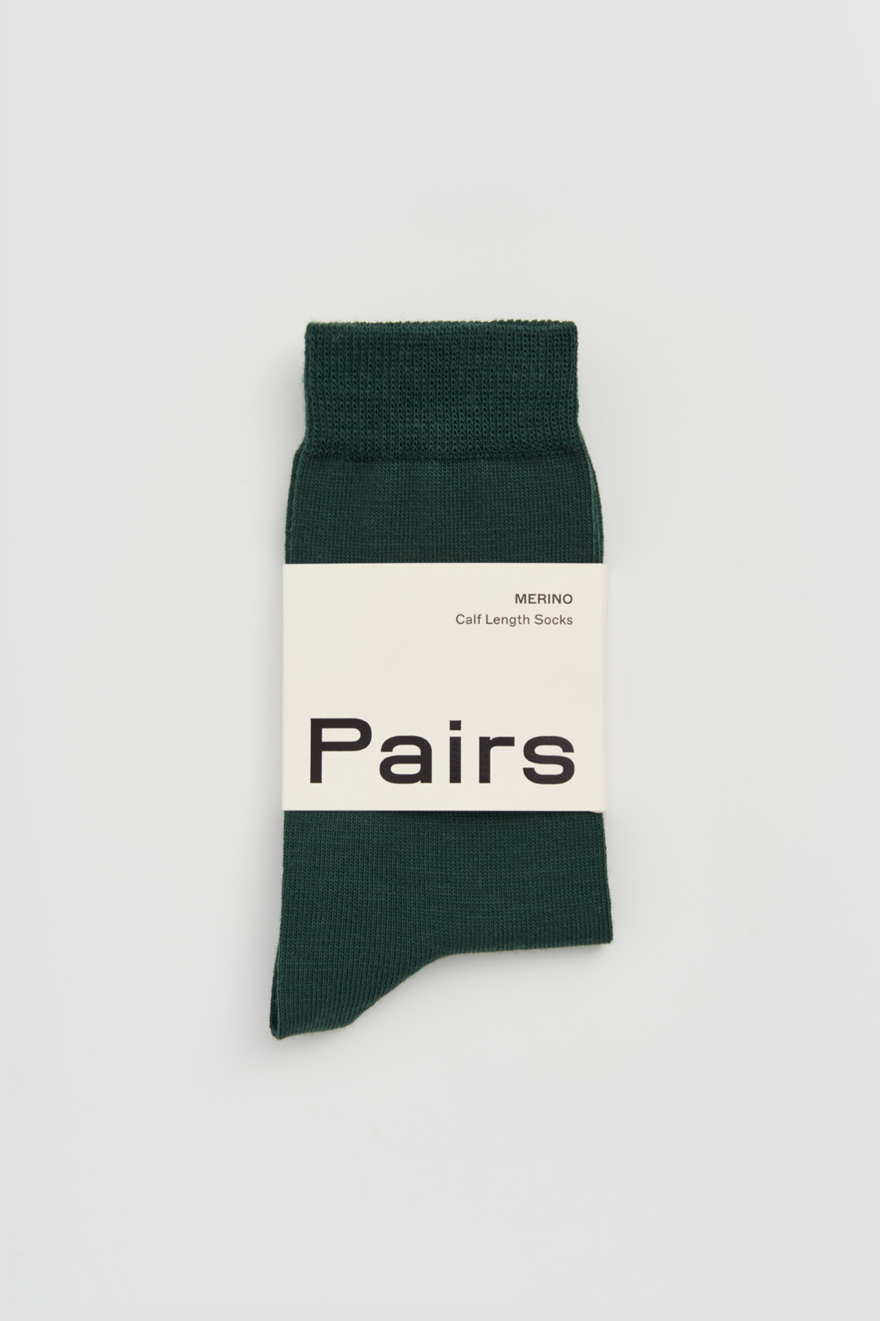 Deep Forest Green Merino Socks