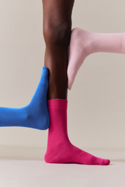 Dahlia Pink Bamboo Socks
