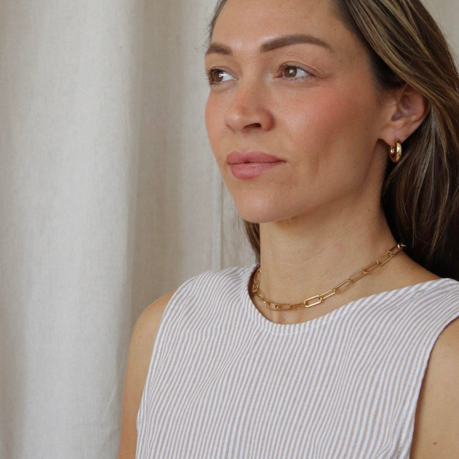 Buoy Necklace | Short | Waterproof PVD Gold Stainless Steel