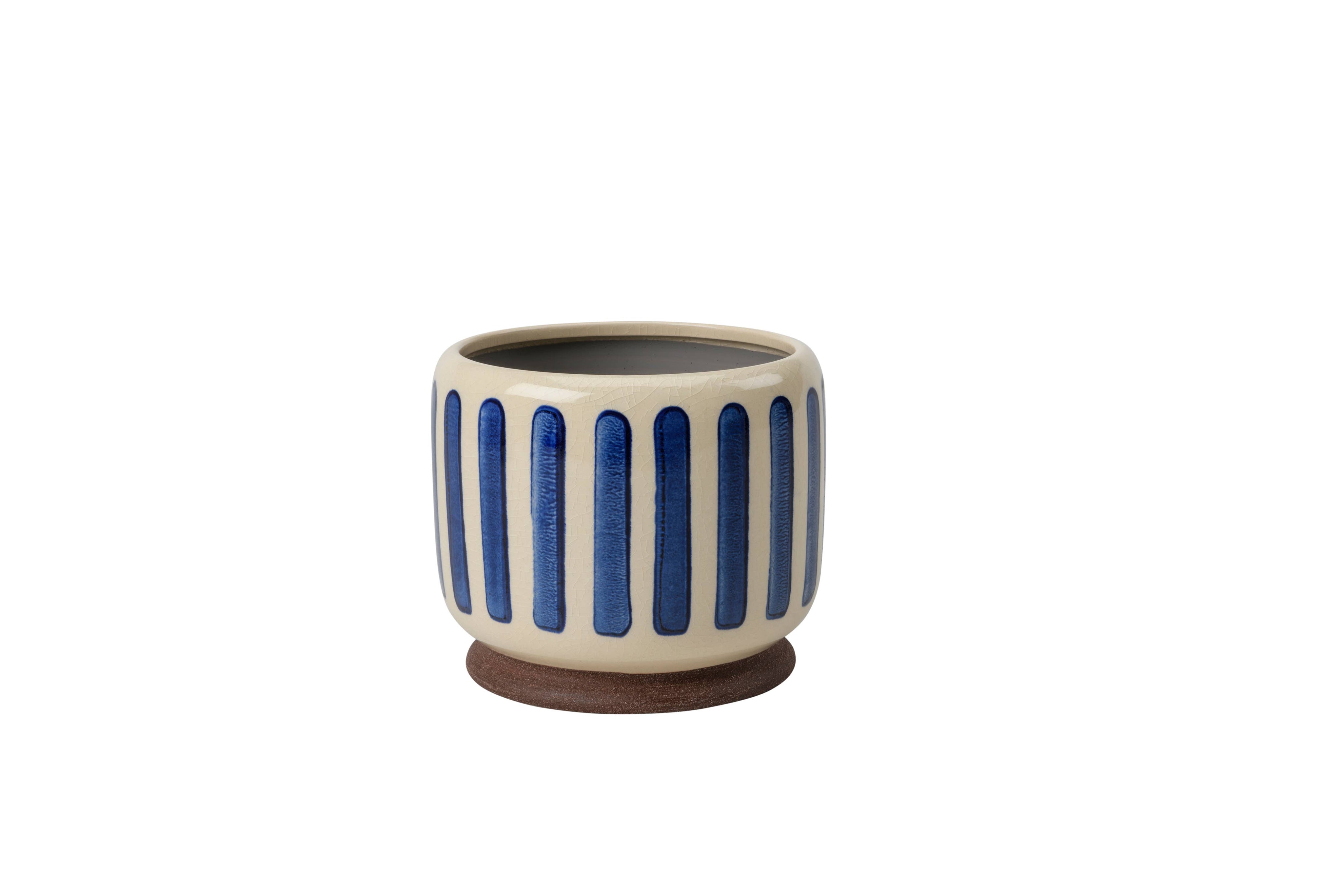 Indoor Pot | Blue Stripe