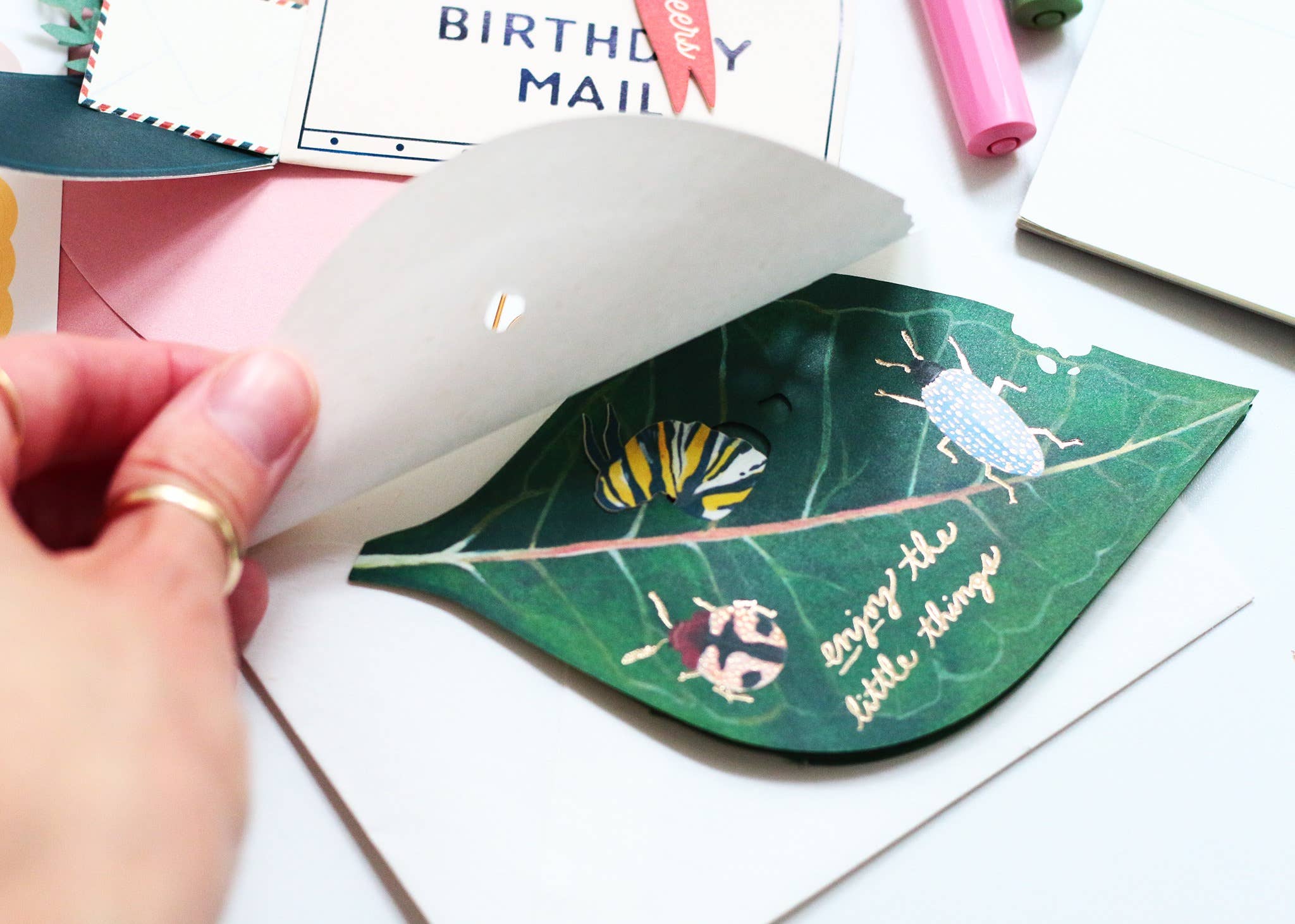 “Caterpillar” Pop-Up Card